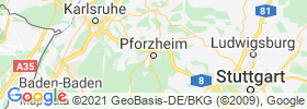 Pforzheim map
